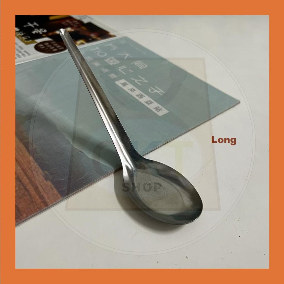 Tongshui Spoon Stainless Steel Sudu Sup Stainless Steel Food Spoon Good Quality Sudu Nasi Lemak Laksa Ais Kacang Cendol